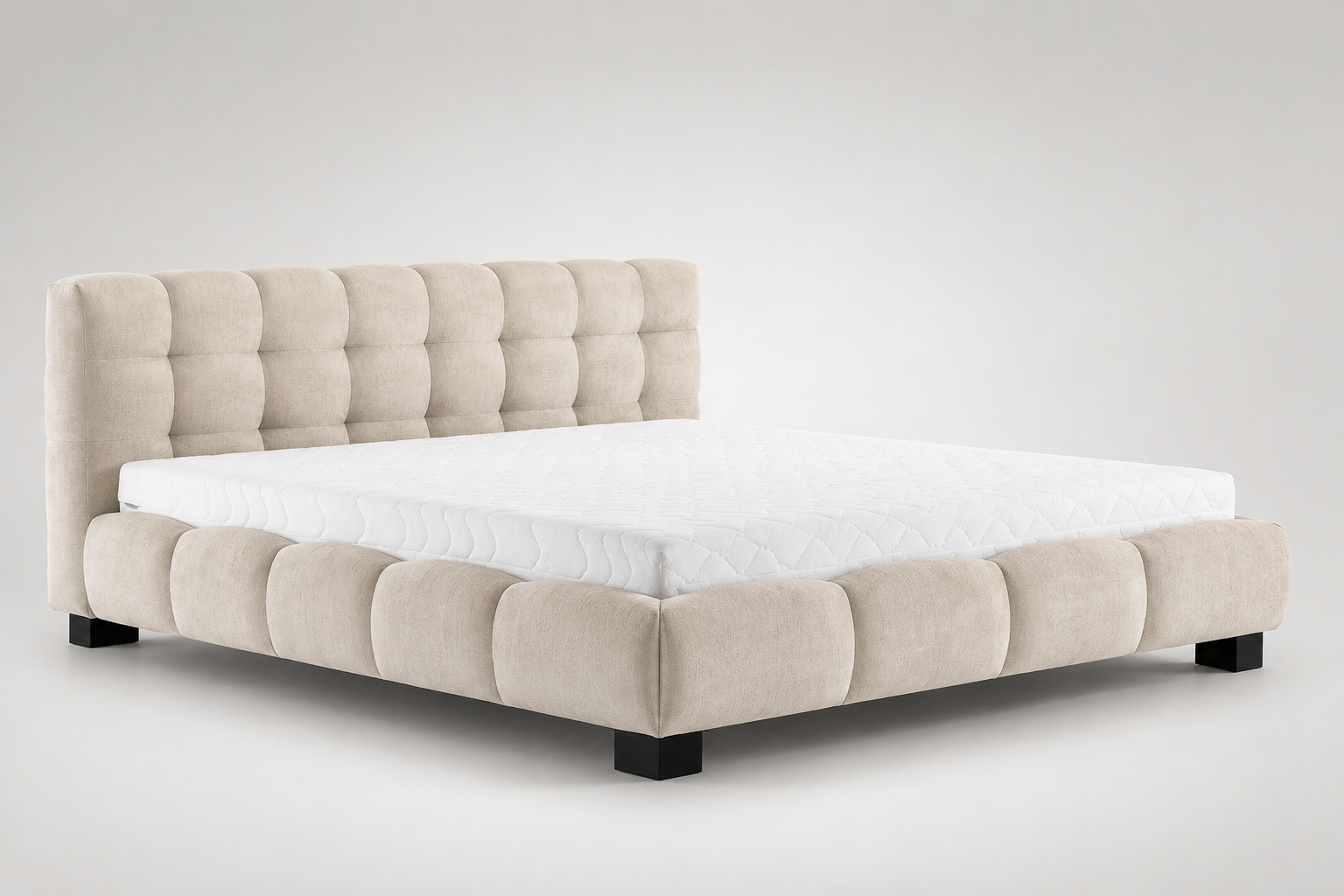 Łóżko Belly New Elegance tapicerowane w sypialni